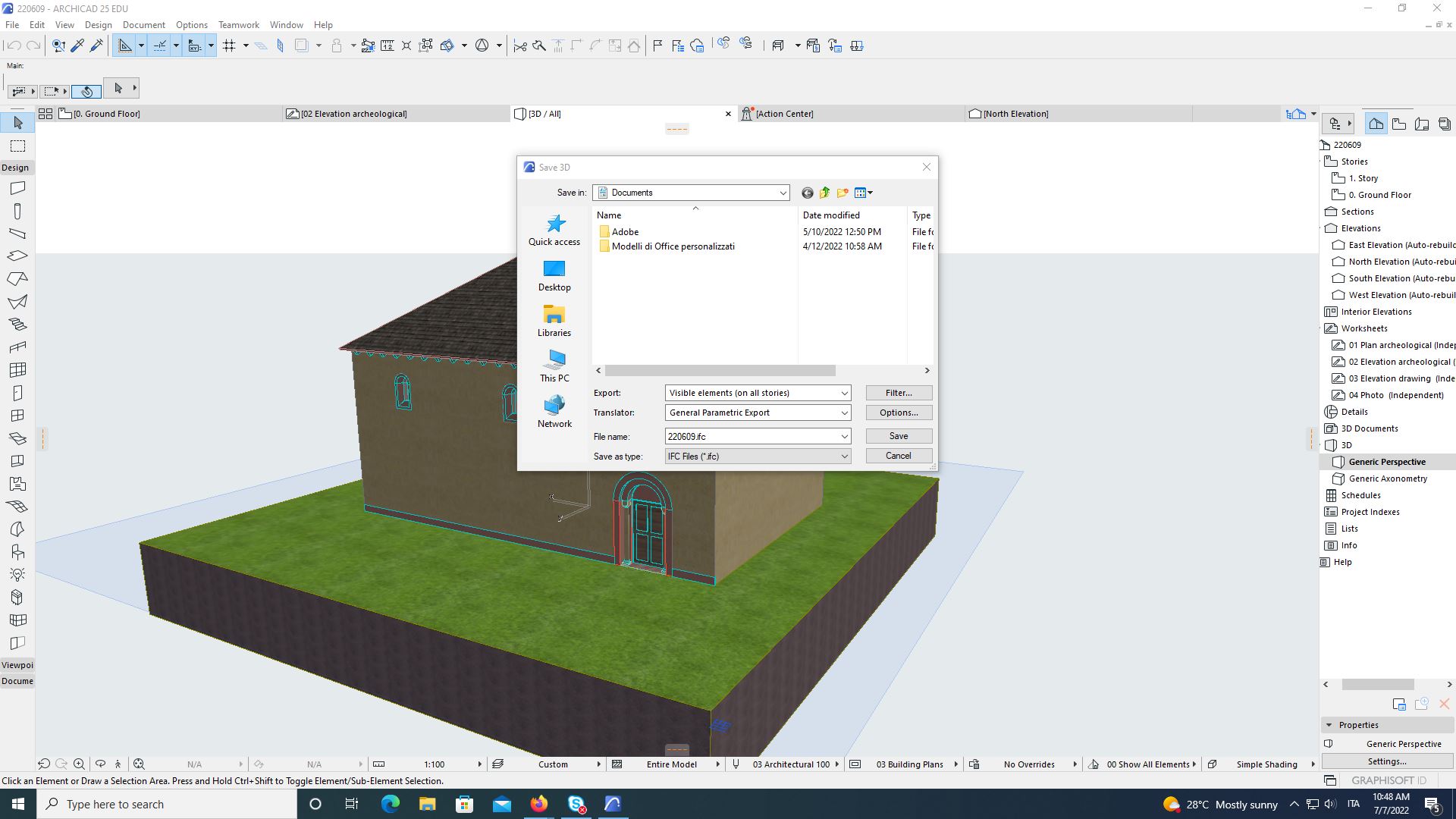 ifc archicad export