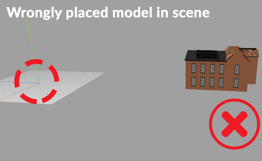 Wrongly placed model in Blender